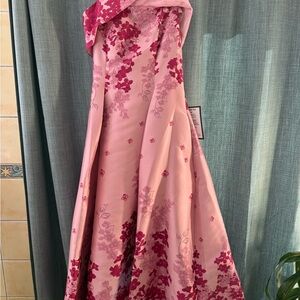 Adrianna Papell Pink Floral Dress